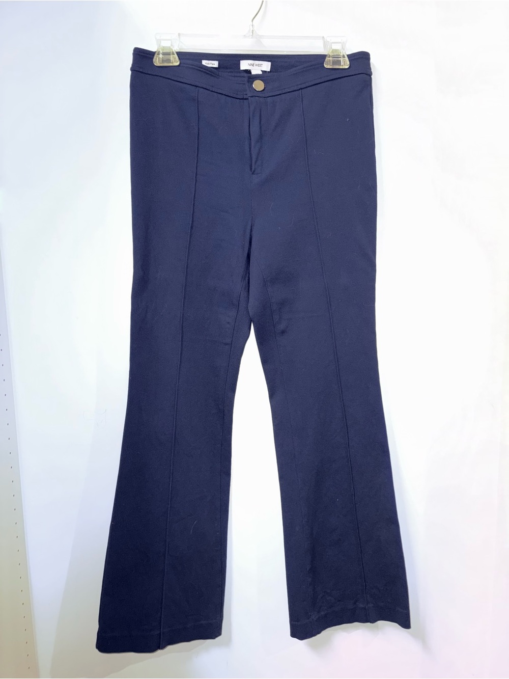Nine West Navy Kick Flare Pants